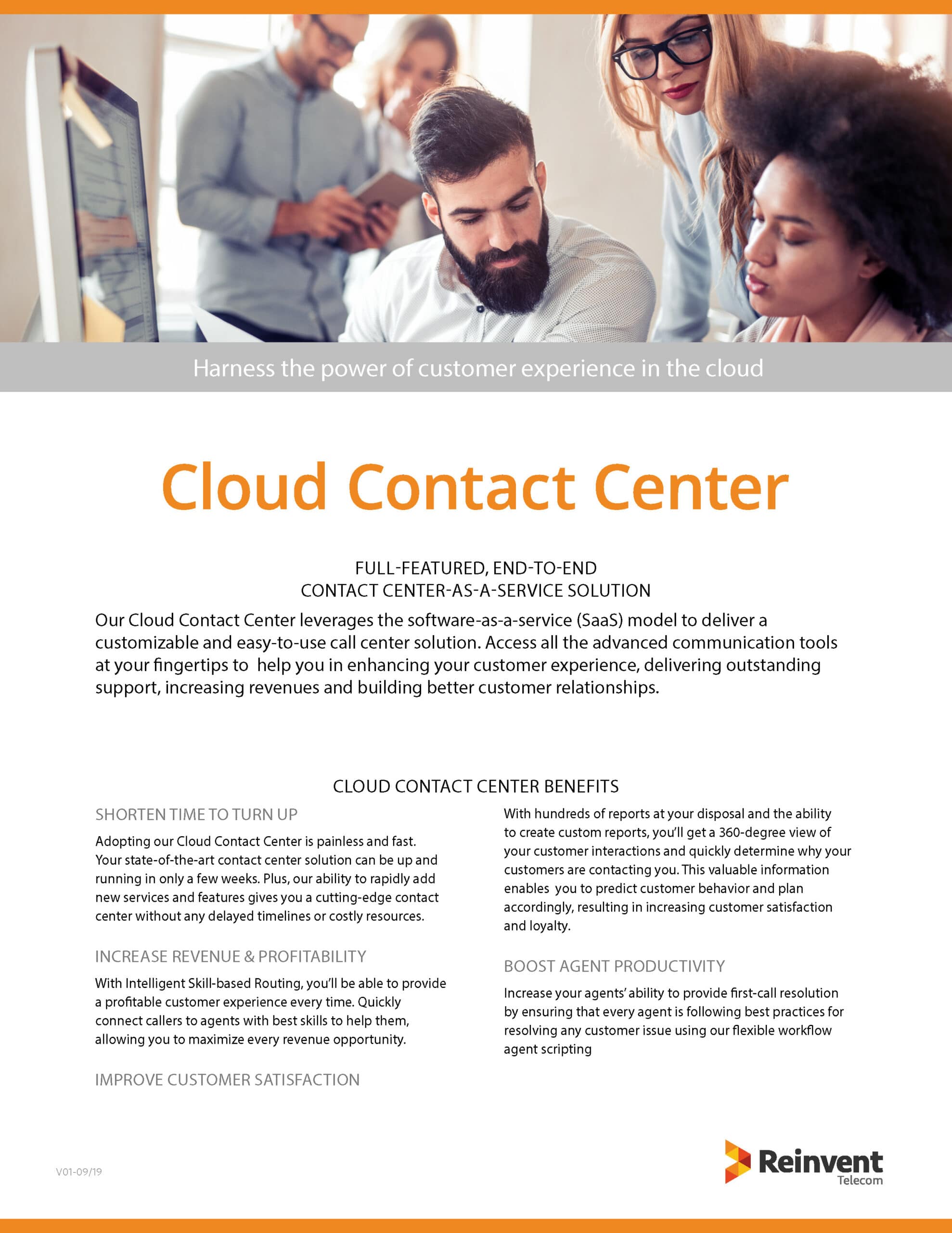 Cloud Contact Center Flyer