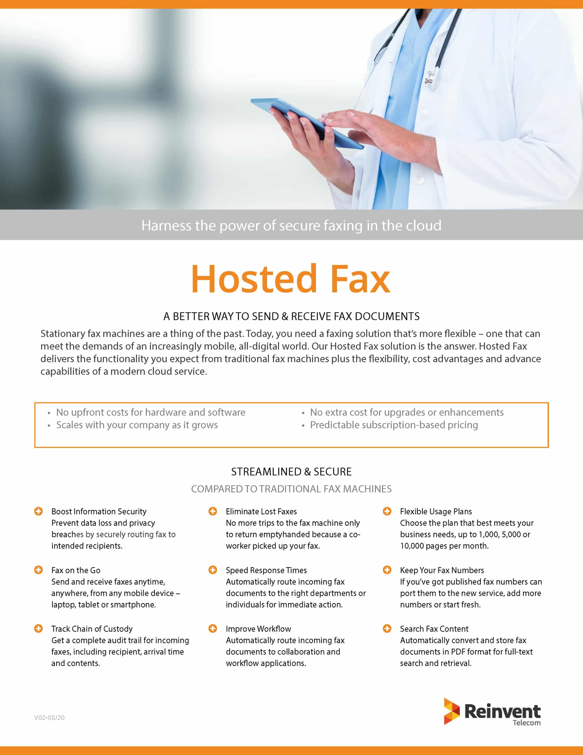 Hosted Fax Flyer