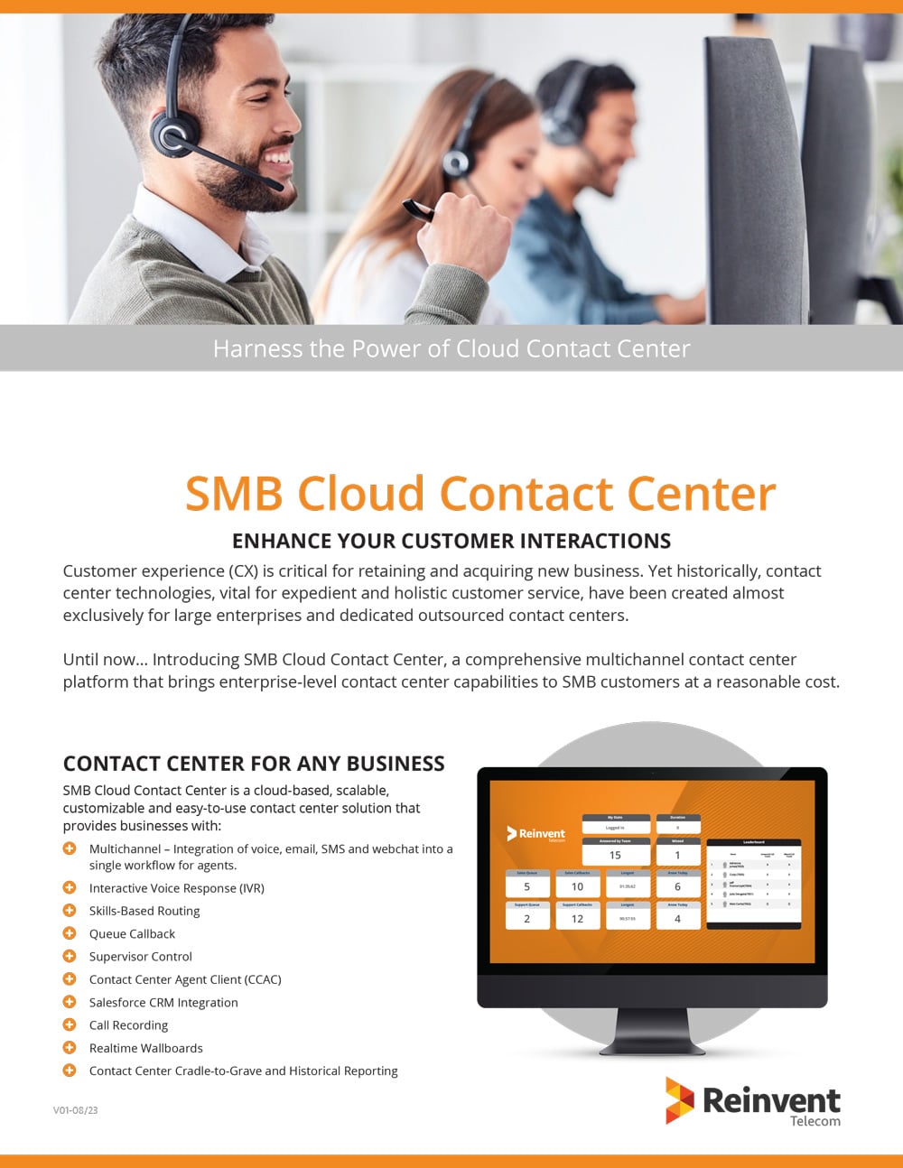 SMB Cloud Contact Center Flyer