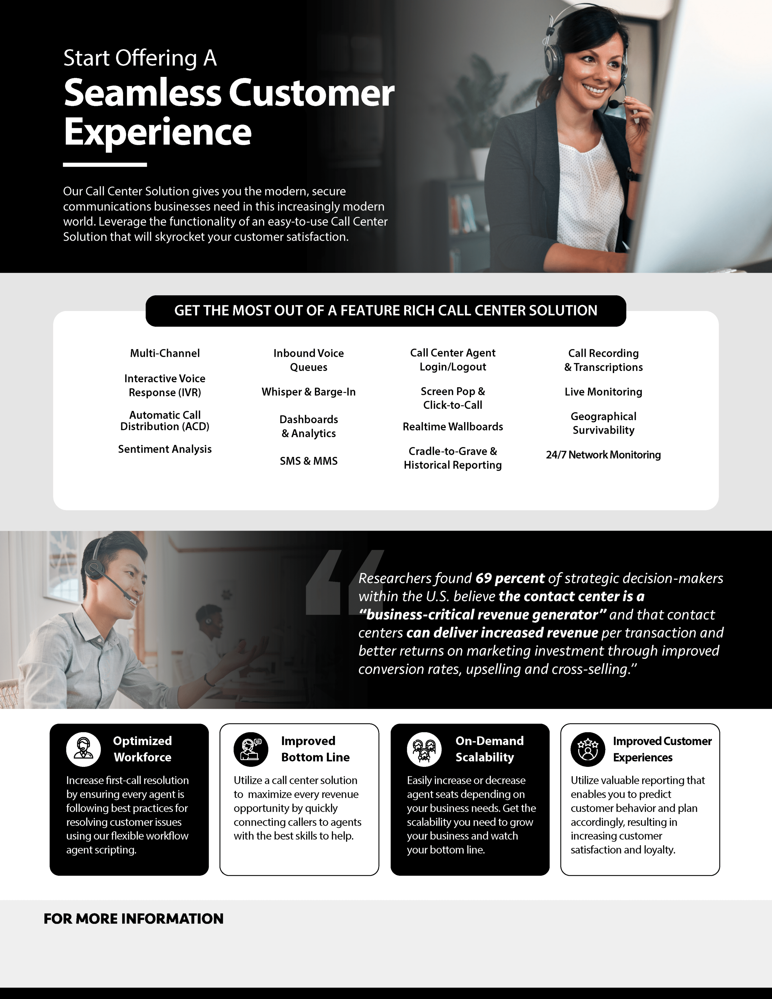 MyCloud UCaaS Call Center Flyer Image