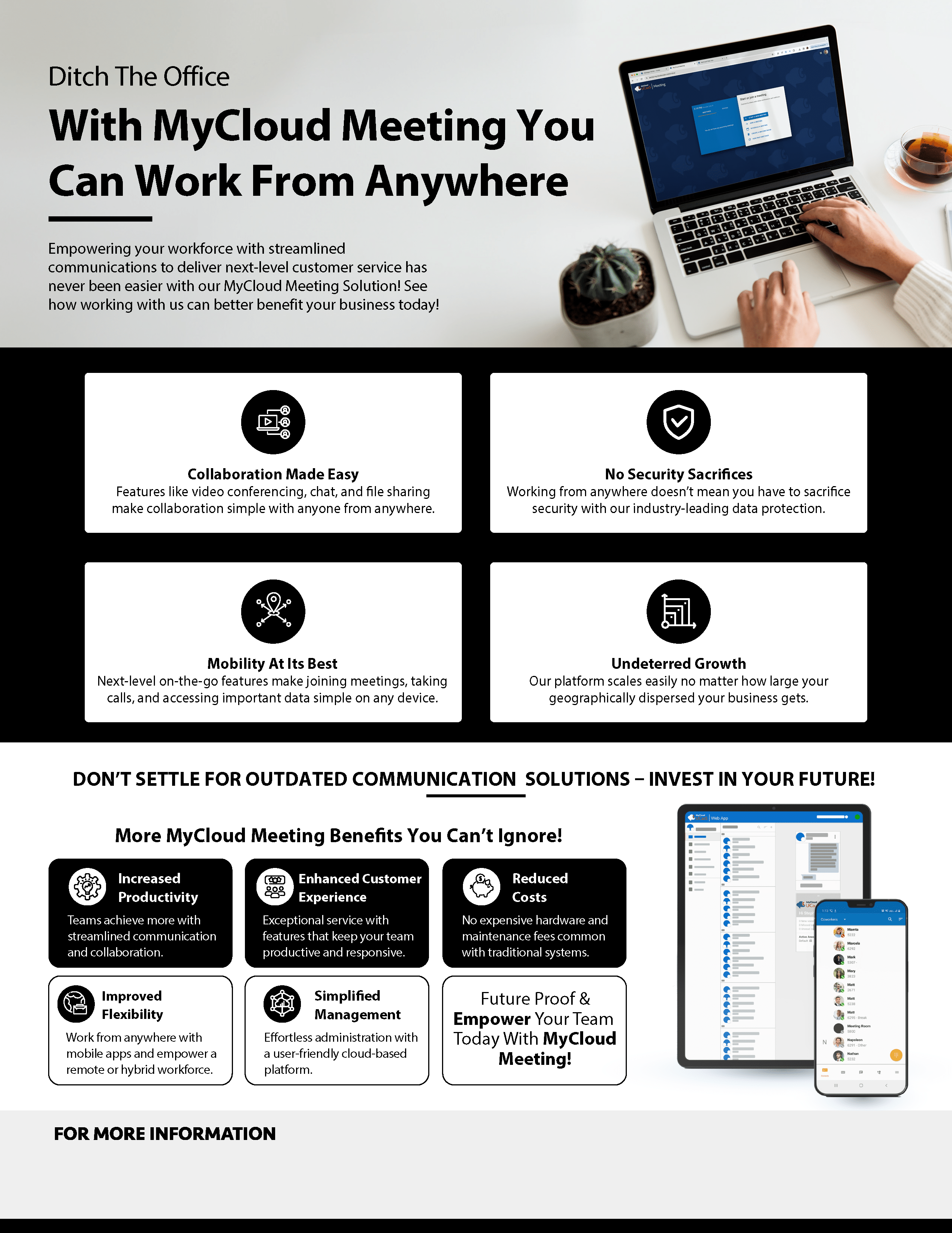MyCloud Meeting Work from Anywhere Flyer Revision Image