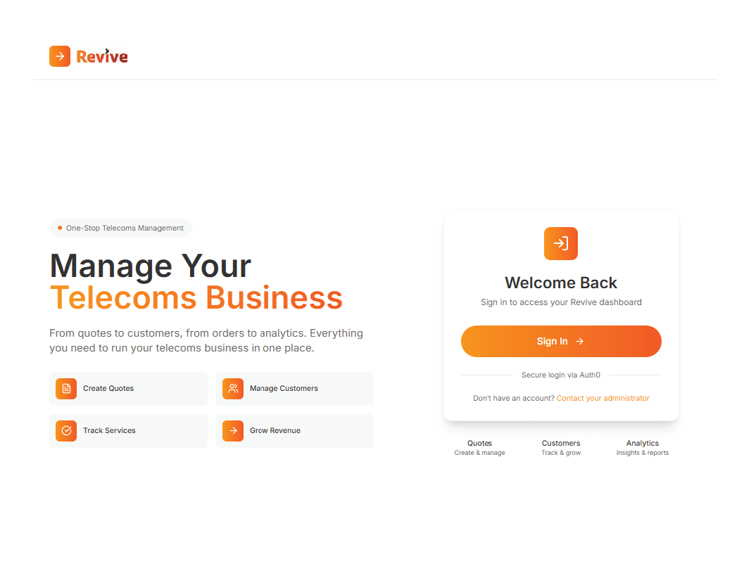 Revive Mockup Screenshot Graphic